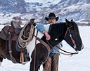 Winter Horse Drive Hideout Ranch, Shell WY.