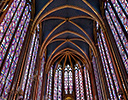 Wonderful stained glass Sainte-Chapelle Paris France