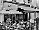 Shops cafes Montmartre Paris, France