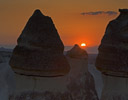 Sunset with Fairy Chimneys - Cappadoccia Turkey