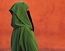 Arab women in Green Dress, Morocco