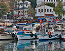 Old Harbor and fishing boats, Antalya Turkey
